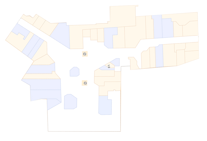 Plano del Centro Comercial Dendaraba